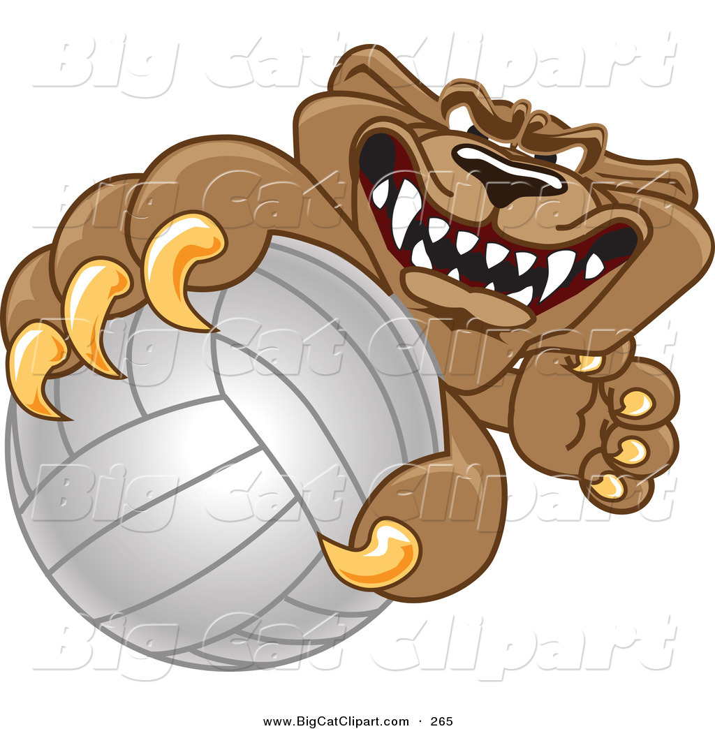 tiger volleyball clipart - photo #49