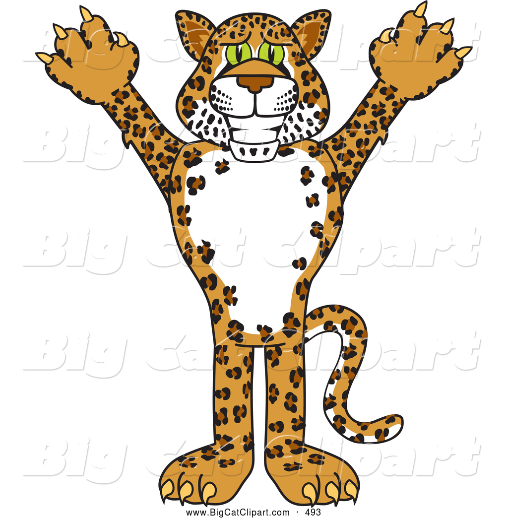 Royalty Free Cartoon Stock Big Cat Designs