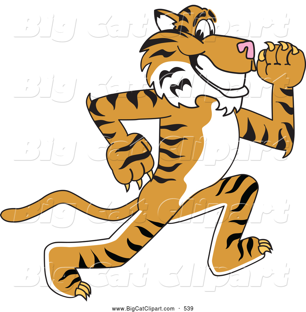 tiger running clipart - photo #6