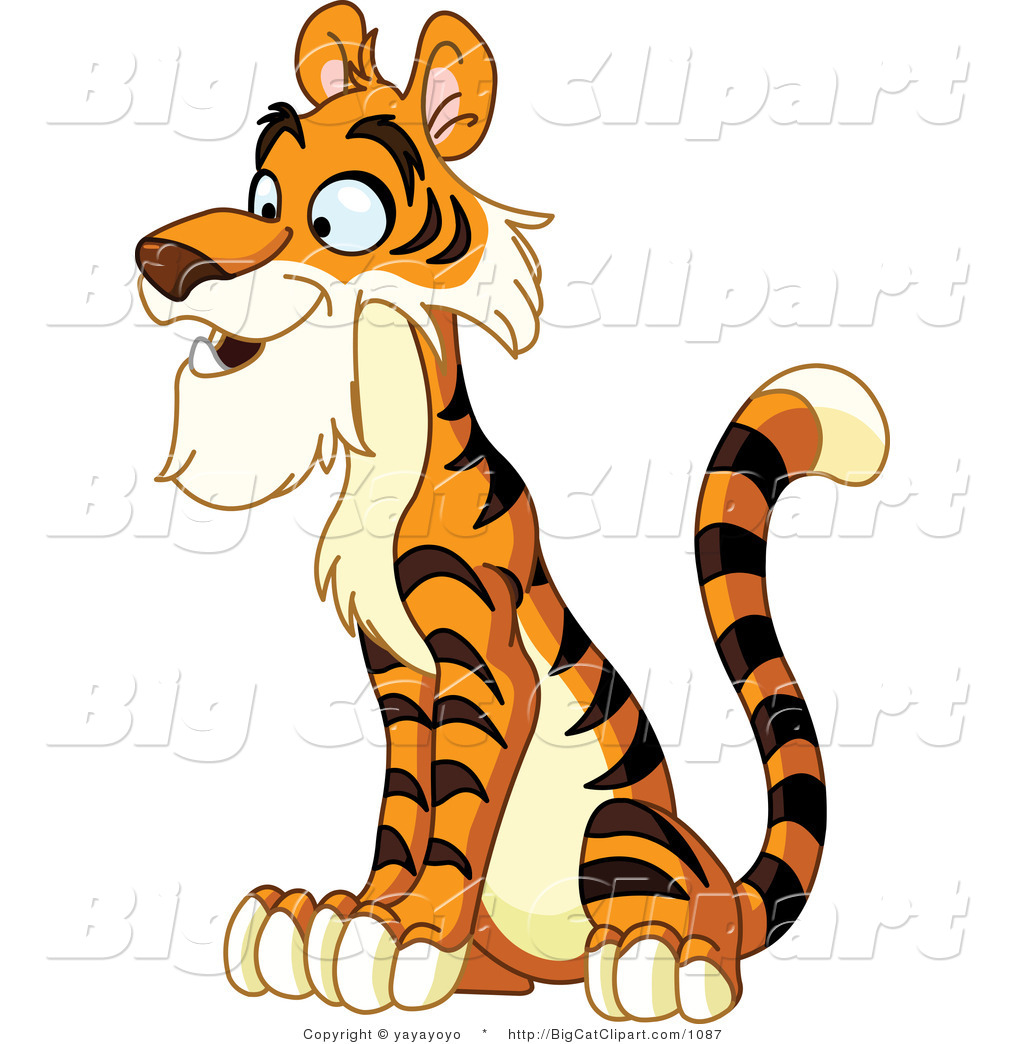 tiger volleyball clipart - photo #42