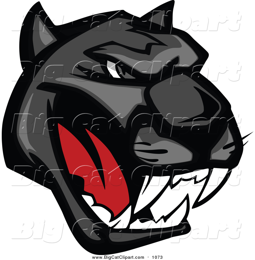 Royalty Free Stock Big Cat Designs of Panther Logos