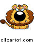 Big Cat Cartoon Vector Clipart of a Mad Lion by Cory Thoman