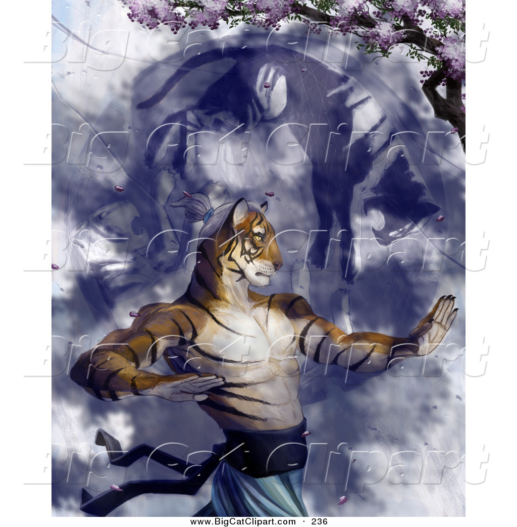 karate tiger clipart images