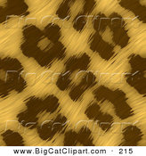 Big Cat Clipart of a Background of Waving Leopard Print FurBackground of Waving Leopard Print Fur by Arena Creative