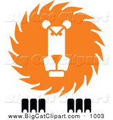 Vector Clipart of a Lion Face by Vector Tradition SM