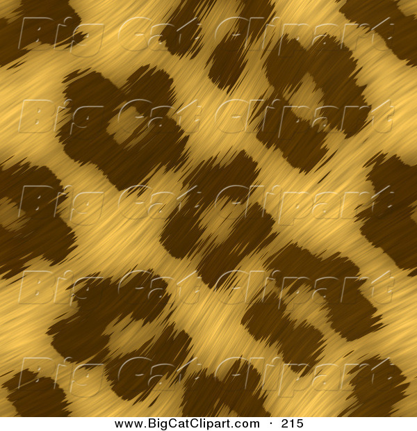 Big Cat Clipart of a Background of Waving Leopard Print FurBackground of Waving Leopard Print Fur