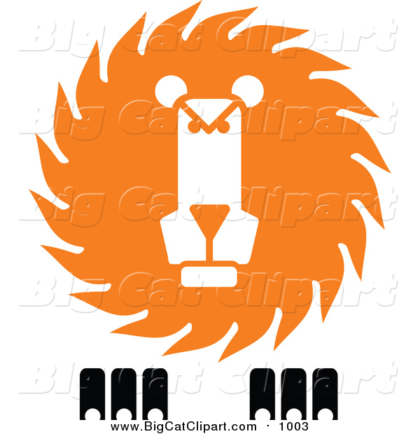 Vector Clipart of a Lion Face