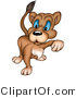 Big Cat Clipart of a Stalking Lioness by Dero